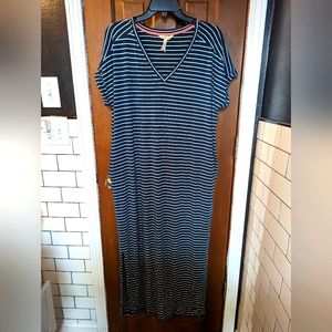 Matilda Jane Navy & White Striped Maxi Dress